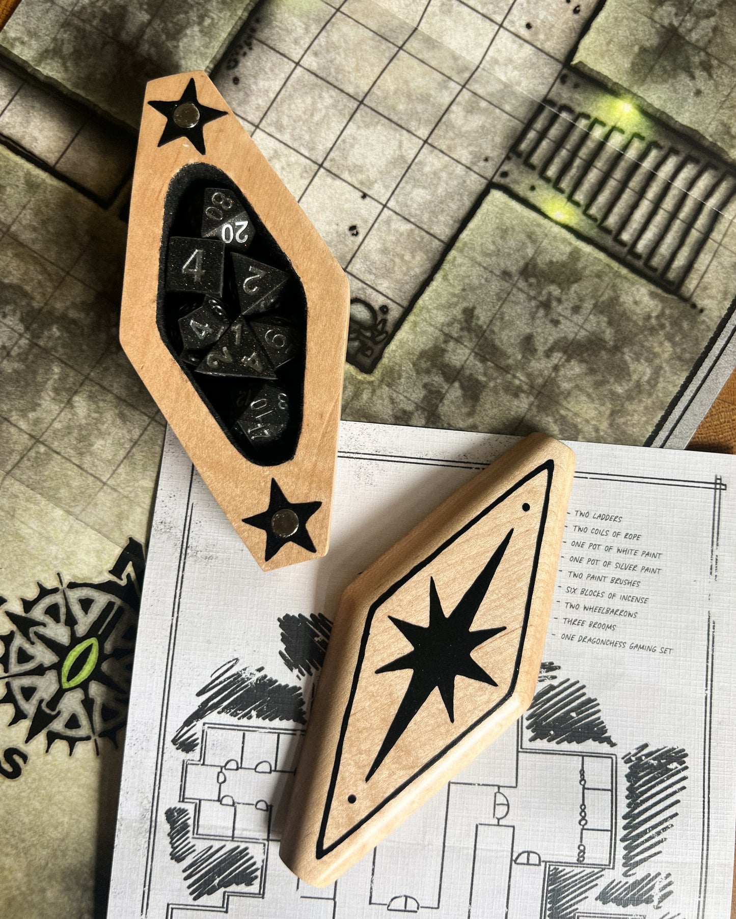 "Starlight" Moss.Goblin Signature Luxury Dice